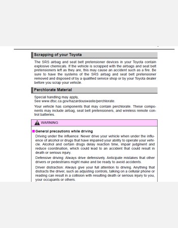 toyota c-hr 2019 owners manual
